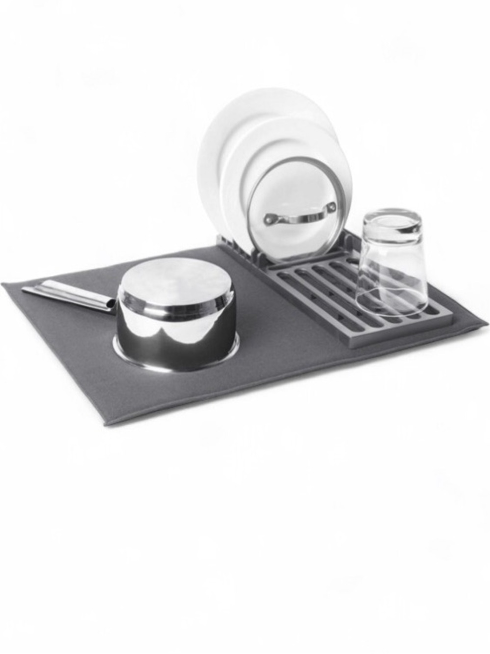 Loft 2 in 1 Dish Drying Mat And Rack
